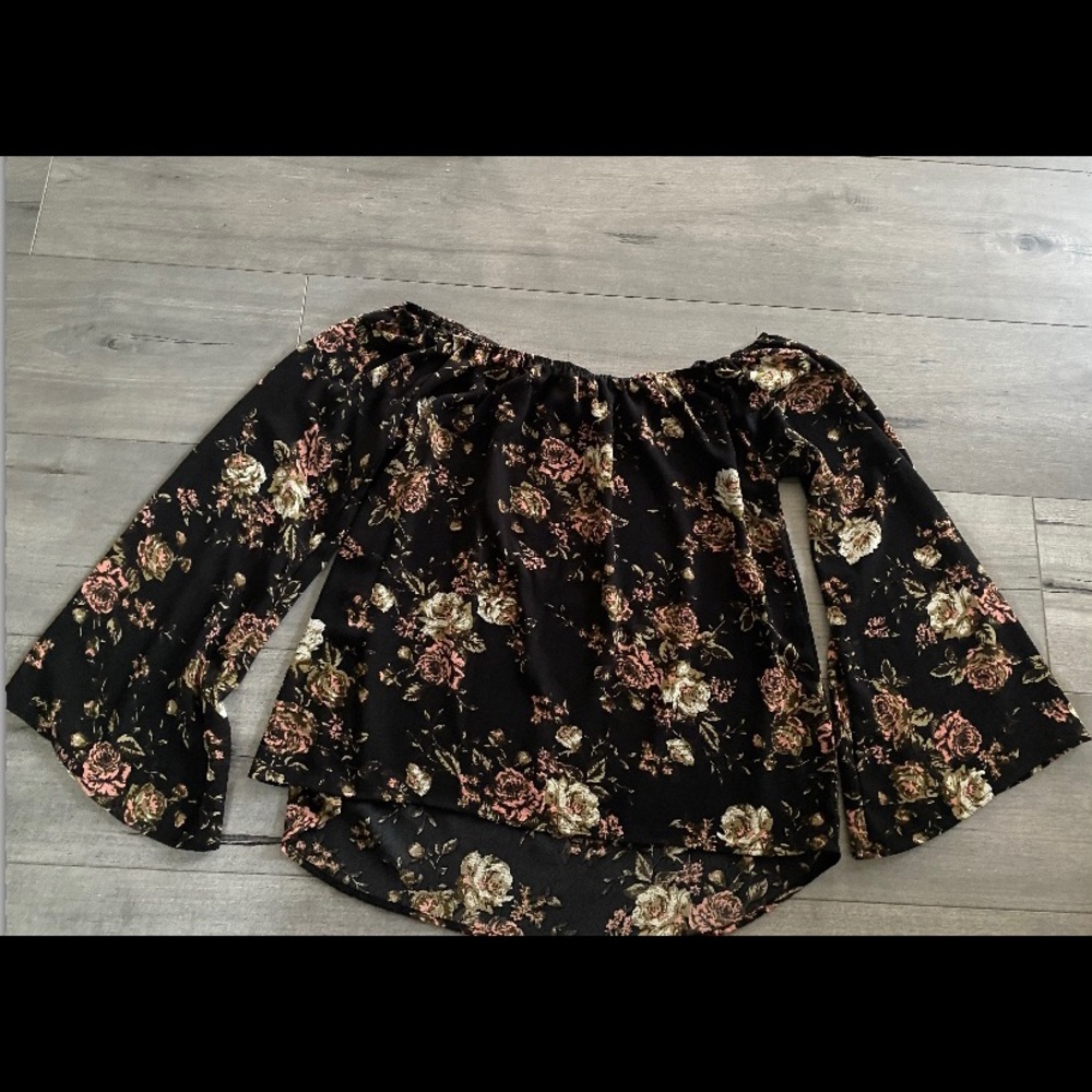 Floral off the shoulder blouse